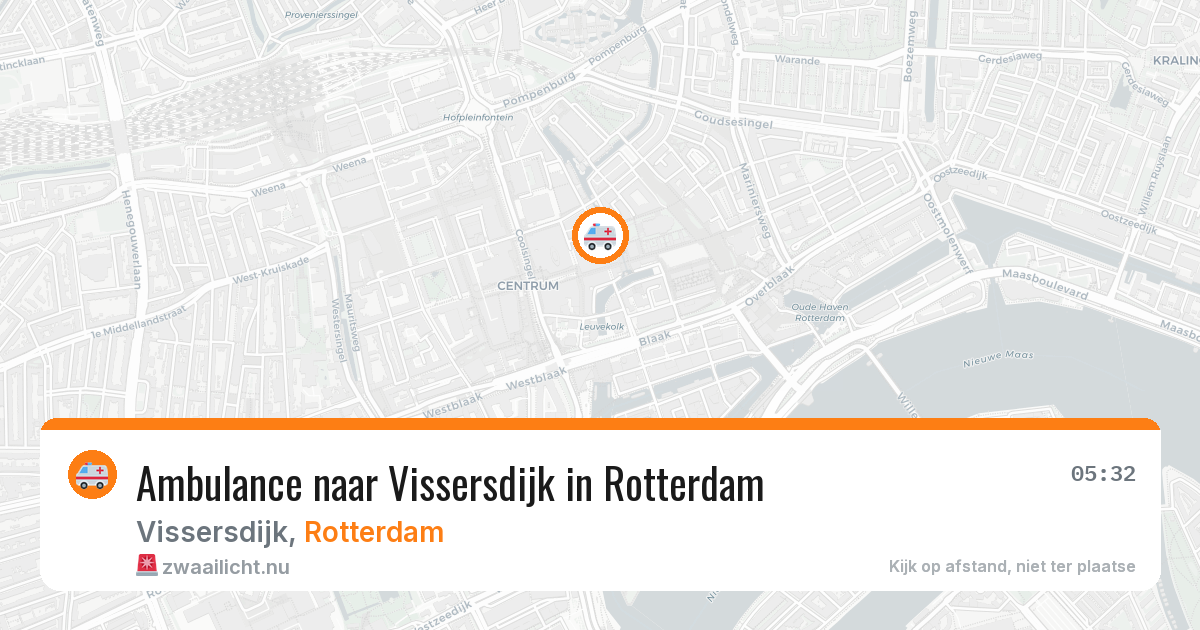 Ambulance naar Vissersdijk in Rotterdam — 28 mei 2026
