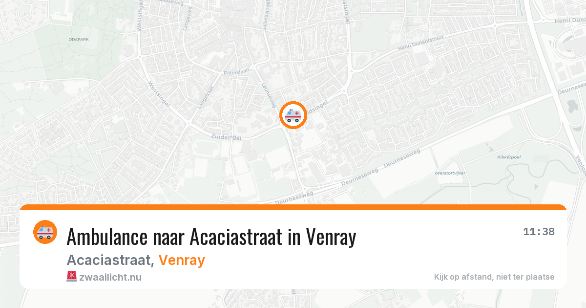 Ambulance naar Acaciastraat in Venray — 17 jul 2026