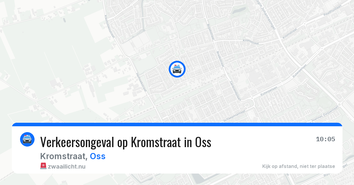 Verkeersongeval op Kromstraat in Oss — 10 jun 2026