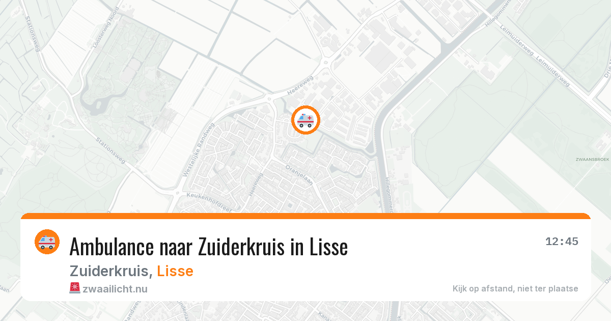 Ambulance naar Zuiderkruis in Lisse — 22 jul 2026