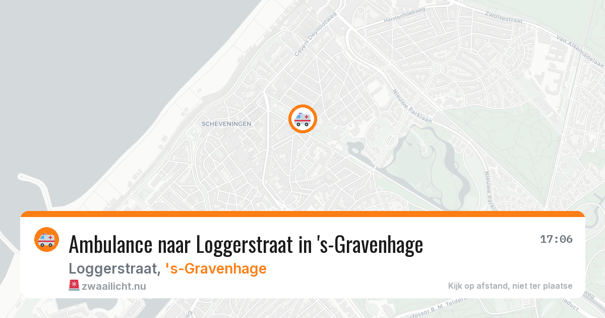 Ambulance naar Loggerstraat in 's-Gravenhage — 22 apr 2026