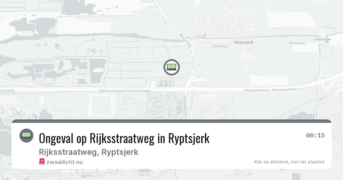 Ongeval op Rijksstraatweg in Ryptsjerk — 21 feb 2026