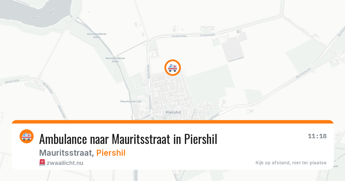 Ambulance naar Mauritsstraat in Piershil — 25 mrt 2026