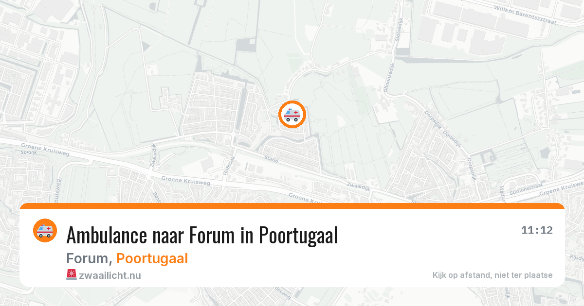 Ambulance naar Forum in Poortugaal — 19 jul 2026