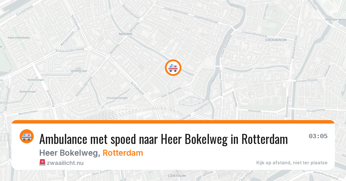 Ambulance met spoed naar Heer Bokelweg in Rotterdam — 2 jun 2026