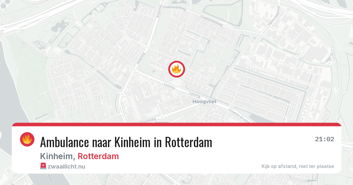 Ambulance naar Kinheim in Rotterdam — 26 mei 2026