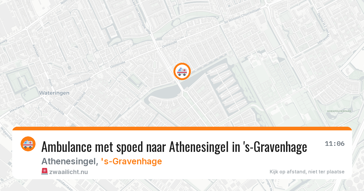 Ambulance met spoed naar Athenesingel in 's-Gravenhage — 21 jul 2026