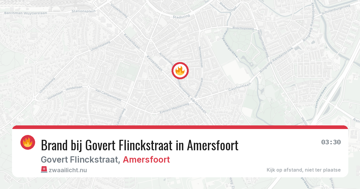 Brand bij Govert Flinckstraat in Amersfoort — 22 jul 2026