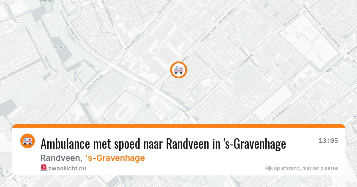 Ambulance met spoed naar Randveen in 's-Gravenhage — 11 jul 2026