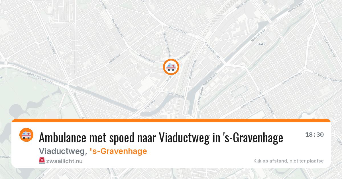 Ambulance met spoed naar Viaductweg in 's-Gravenhage — 28 jan 2026