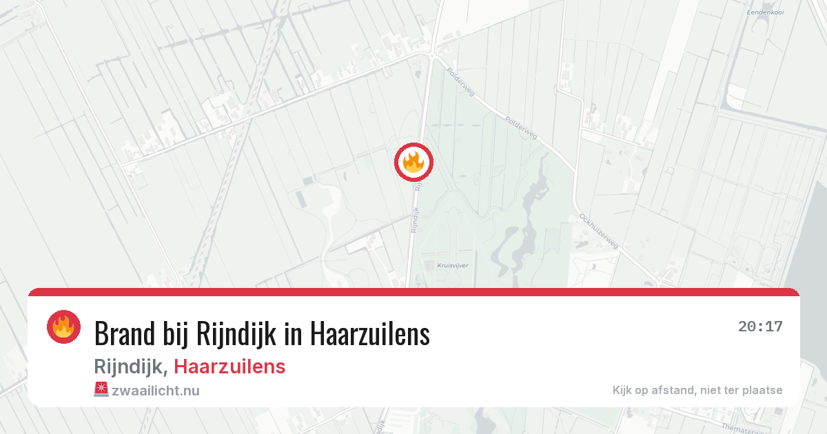 Brand bij Rijndijk in Haarzuilens — 2 mrt 2026