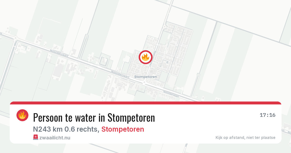 Persoon te water in Stompetoren — 21 jul 2026