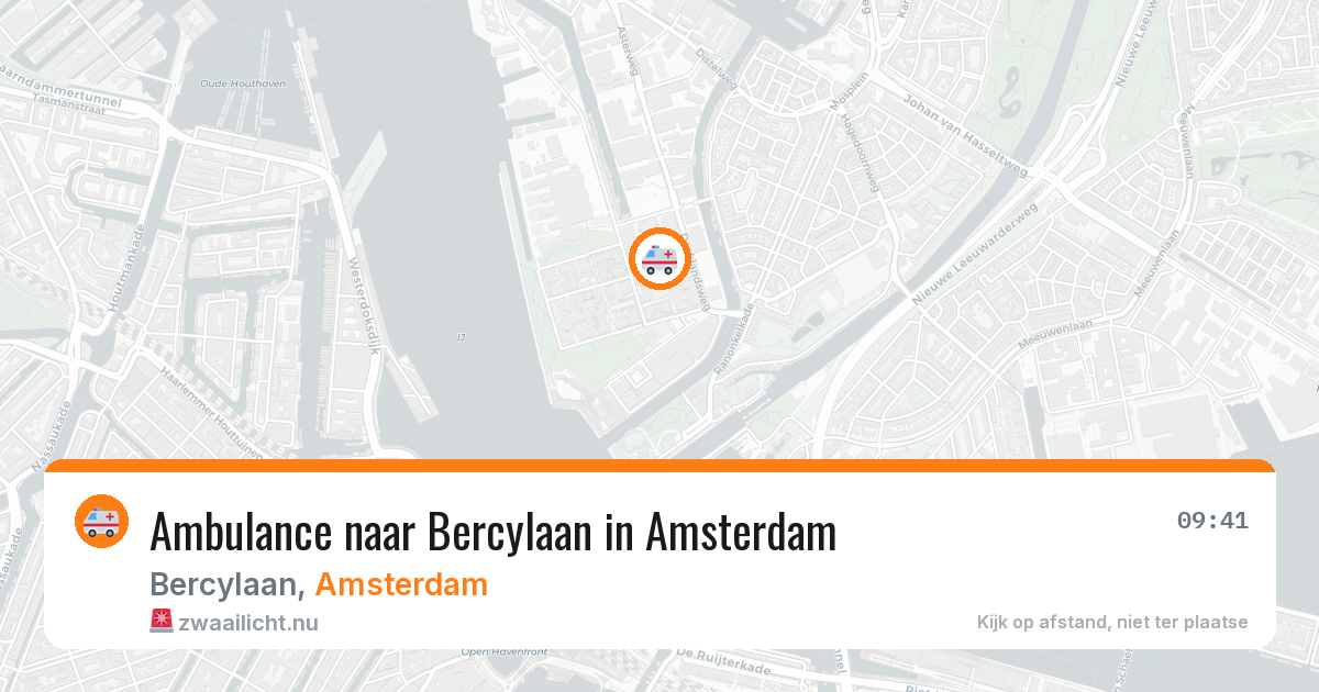 Ambulance naar Bercylaan in Amsterdam — 18 jul 2026