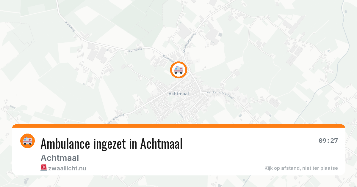 Ambulance ingezet in Achtmaal — 7 jul 2026