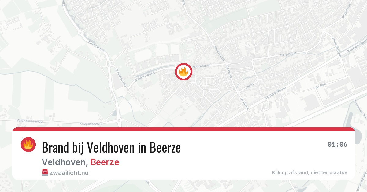 Brand bij Veldhoven in Beerze — 10 jul 2026