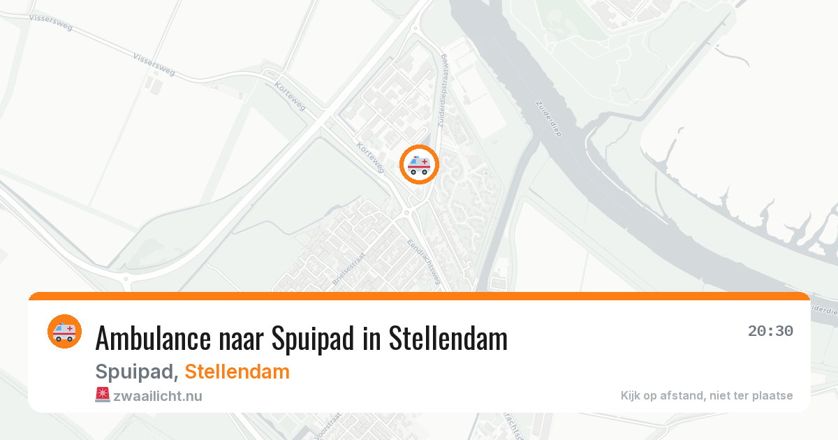 Ambulance naar Spuipad in Stellendam — 19 jul 2026