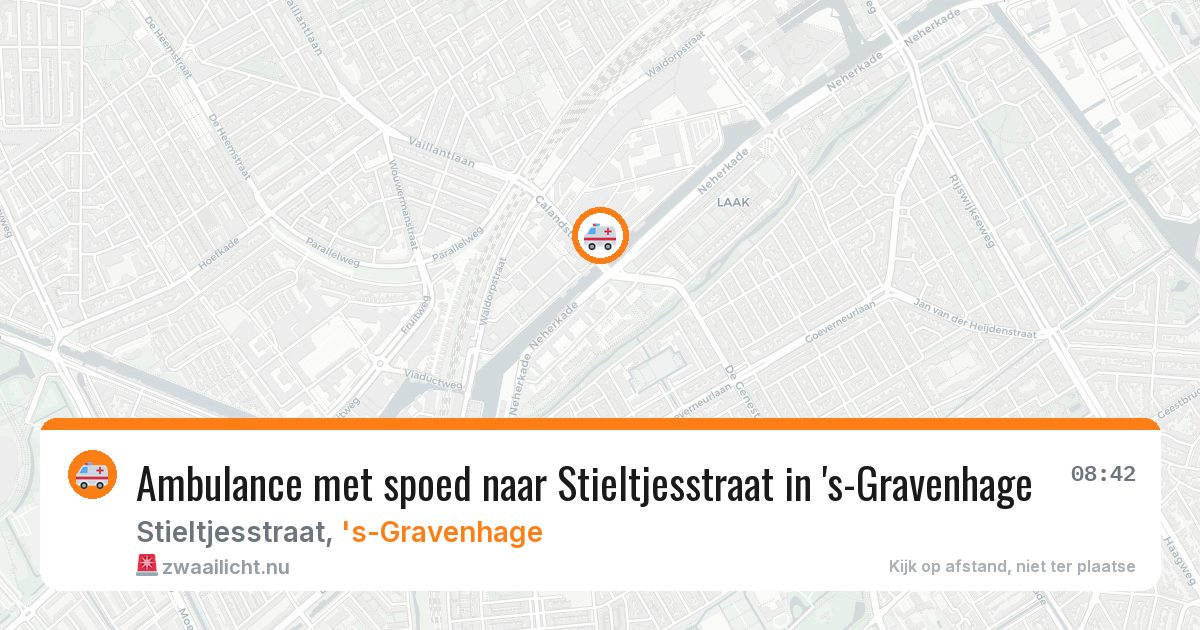 Ambulance met spoed naar Stieltjesstraat in 's-Gravenhage — 17 jan 2026