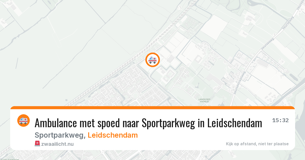 Ambulance met spoed naar Sportparkweg in Leidschendam — 5 mei 2026
