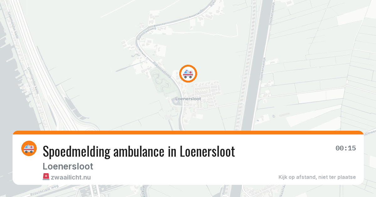 Spoedmelding ambulance in Loenersloot — 29 jan 2026