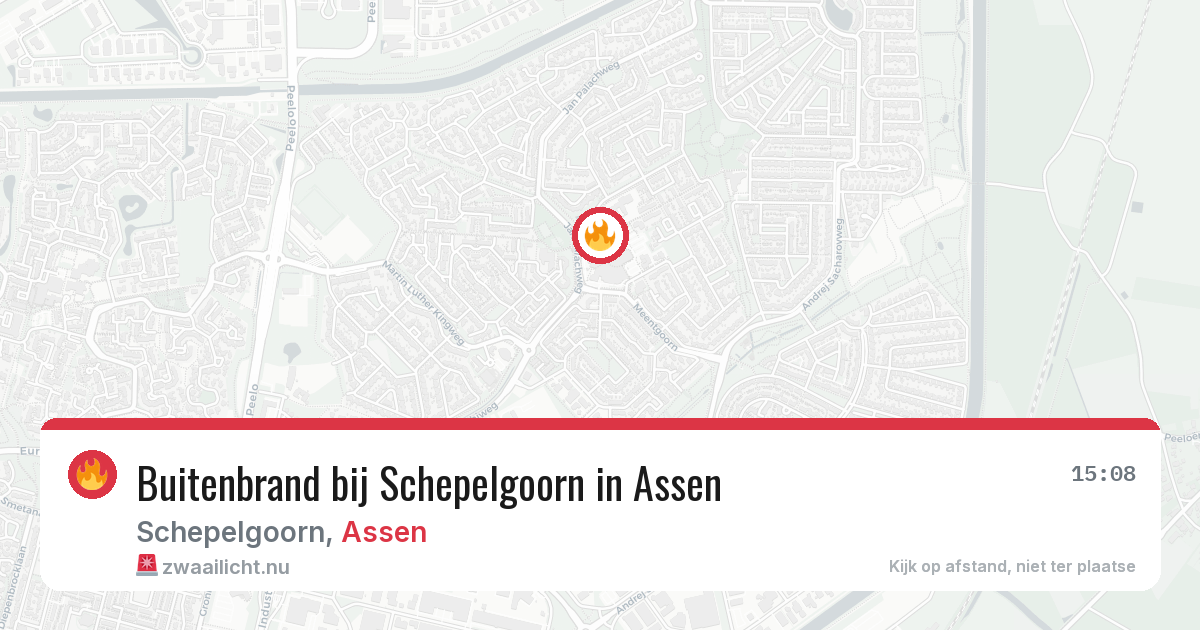 Buitenbrand bij Schepelgoorn in Assen — 10 jul 2026