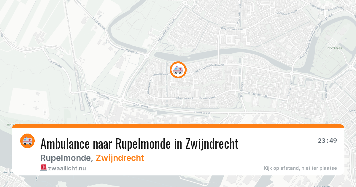 Ambulance naar Rupelmonde in Zwijndrecht — 26 jul 2026