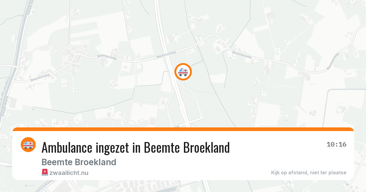 Ambulance ingezet in Beemte Broekland — 13 jul 2026