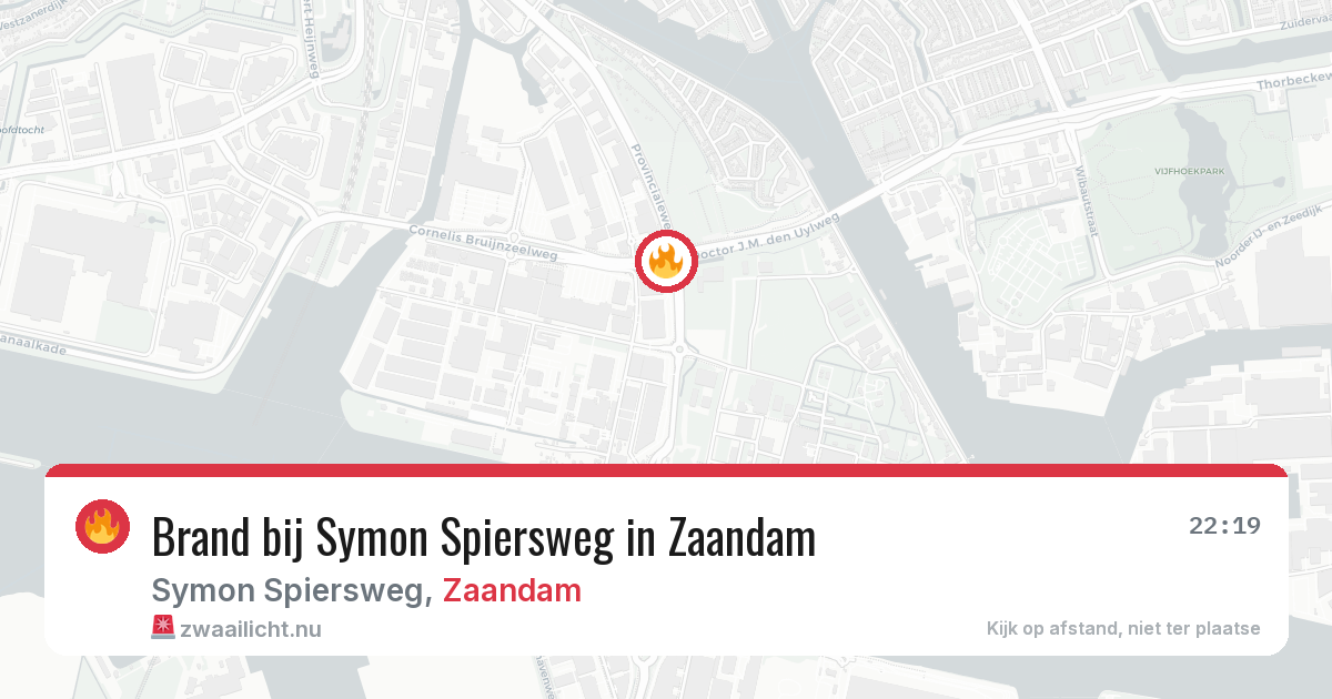 Brand bij Symon Spiersweg in Zaandam — 23 mei 2026