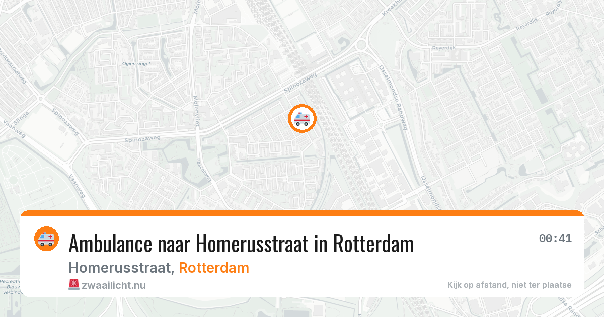 Ambulance naar Homerusstraat in Rotterdam — 6 jun 2026