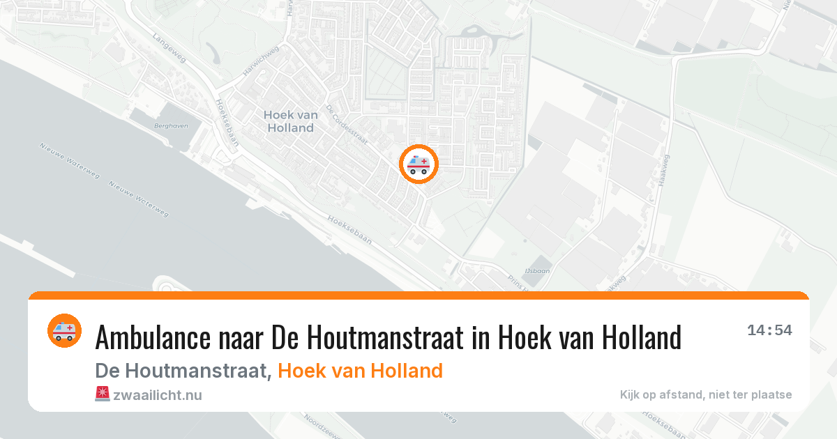 Ambulance naar De Houtmanstraat in Hoek van Holland — 24 jul 2026