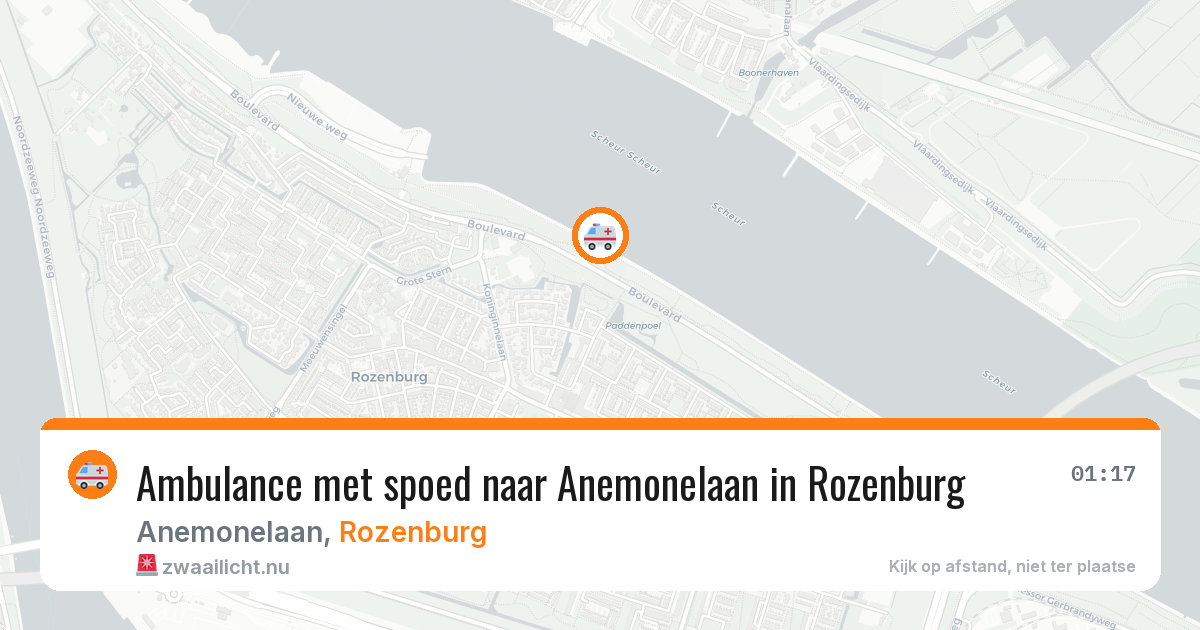 Ambulance met spoed naar Anemonelaan in Rozenburg — 23 jul 2026