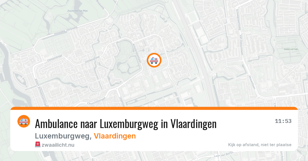 Ambulance naar Luxemburgweg in Vlaardingen — 3 jun 2026
