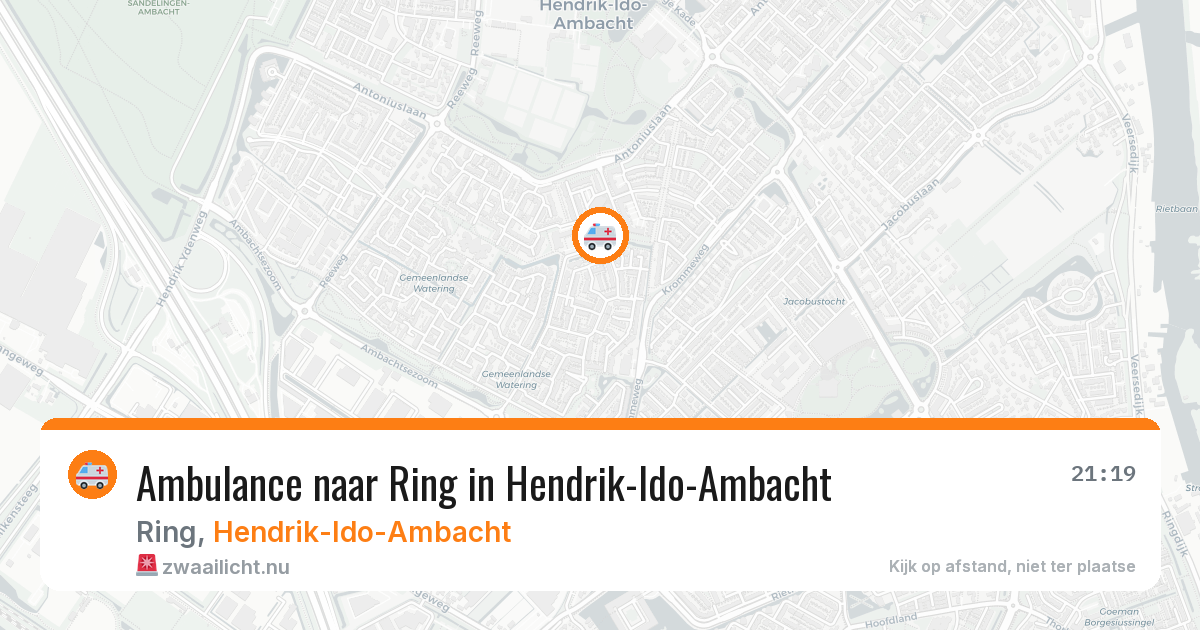 Ambulance naar Ring in Hendrik-Ido-Ambacht — 3 jun 2026