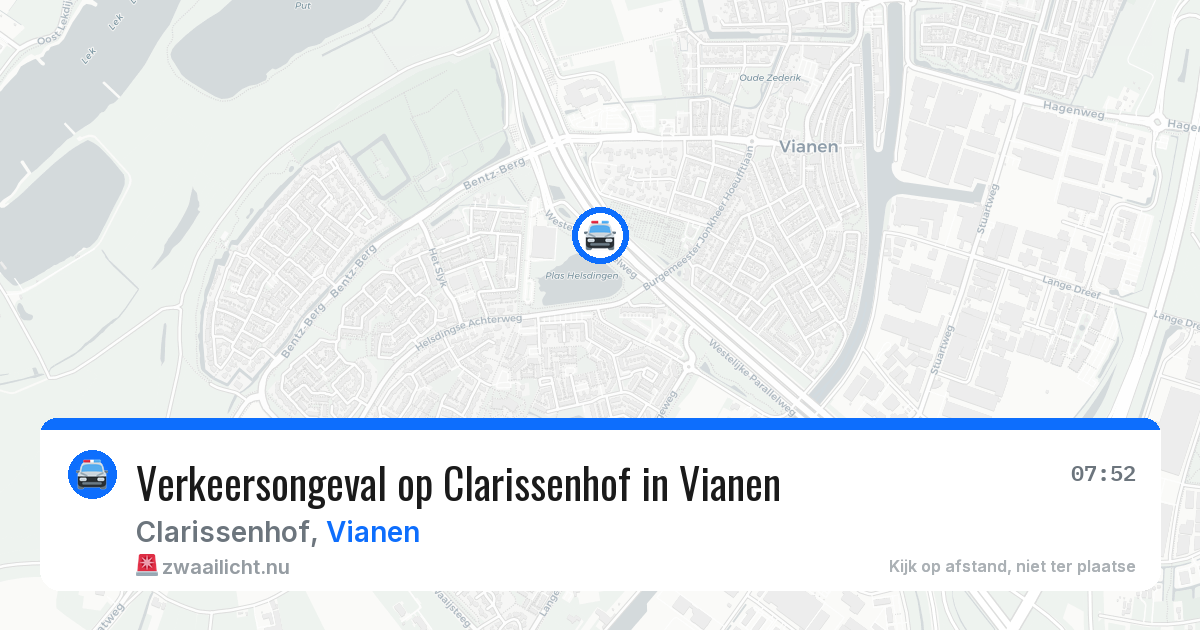 Verkeersongeval op Clarissenhof in Vianen — 10 feb 2026