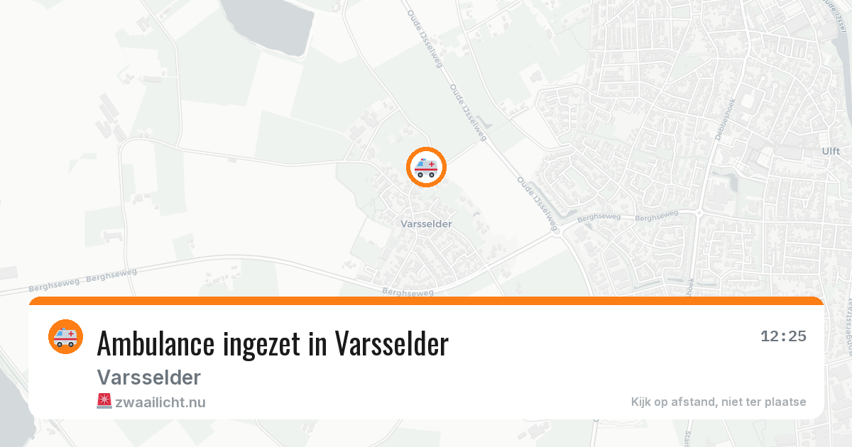 Ambulance ingezet in Varsselder — 8 apr 2026