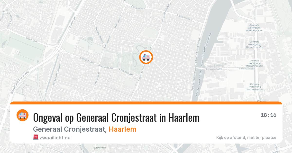 Ongeval op Generaal Cronjestraat in Haarlem — 22 apr 2026