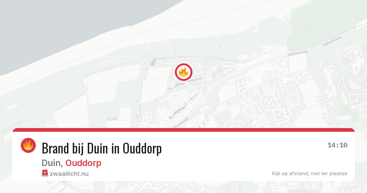 Brand bij Duin in Ouddorp — 11 jul 2026