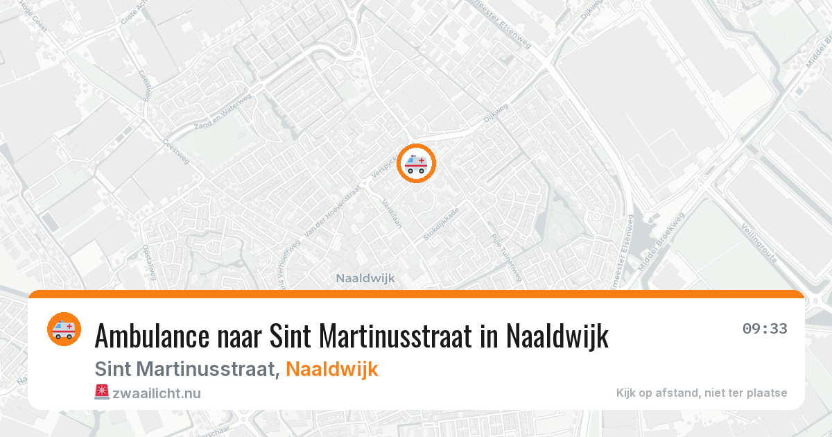 Ambulance naar Sint Martinusstraat in Naaldwijk — 17 mrt 2026