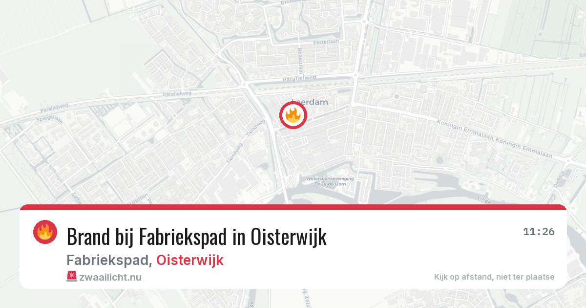 Brand bij Fabriekspad in Oisterwijk — 24 jan 2026