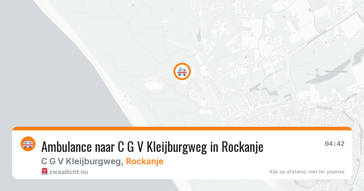 Ambulance naar C G V Kleijburgweg in Rockanje — 6 jun 2026