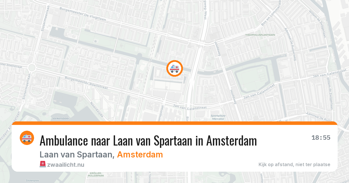 Ambulance naar Laan van Spartaan in Amsterdam — 4 jun 2026