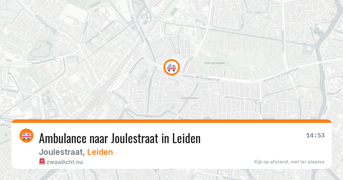 Ambulance naar Joulestraat in Leiden — 21 jul 2026
