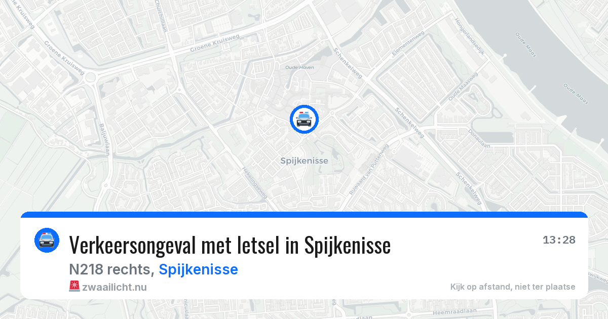Verkeersongeval met letsel in Spijkenisse — 22 jul 2026