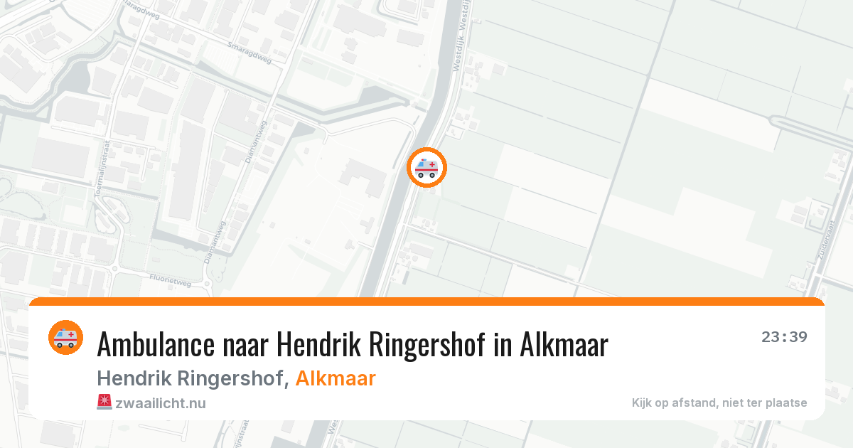 Ambulance naar Hendrik Ringershof in Alkmaar — 19 jul 2026