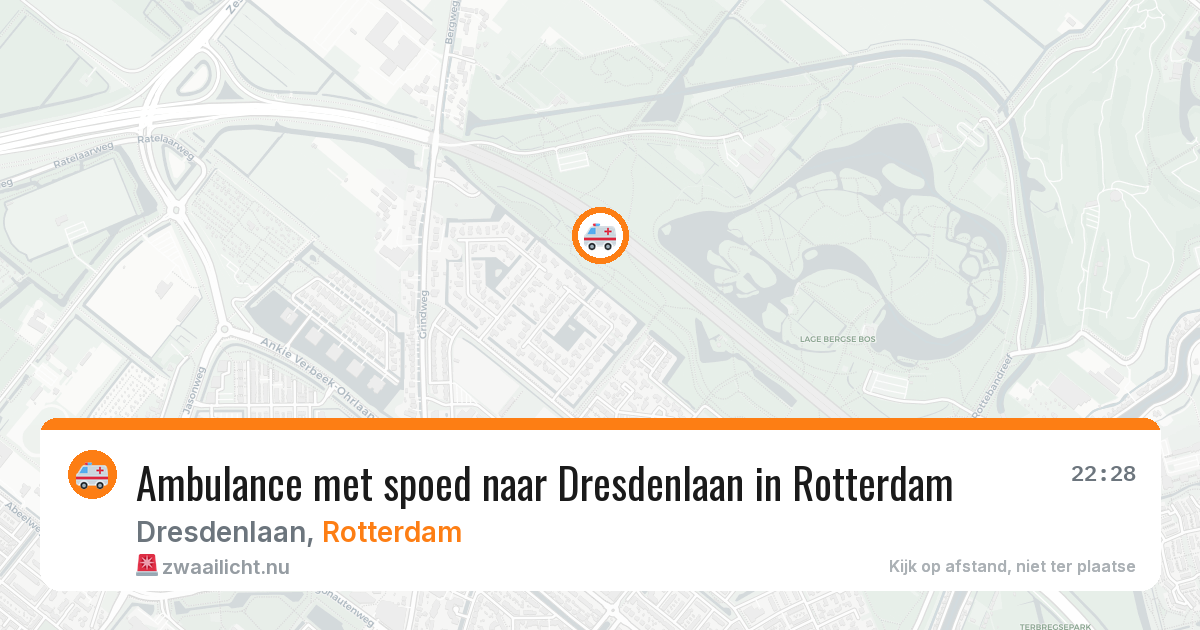Ambulance met spoed naar Dresdenlaan in Rotterdam — 7 mrt 2026