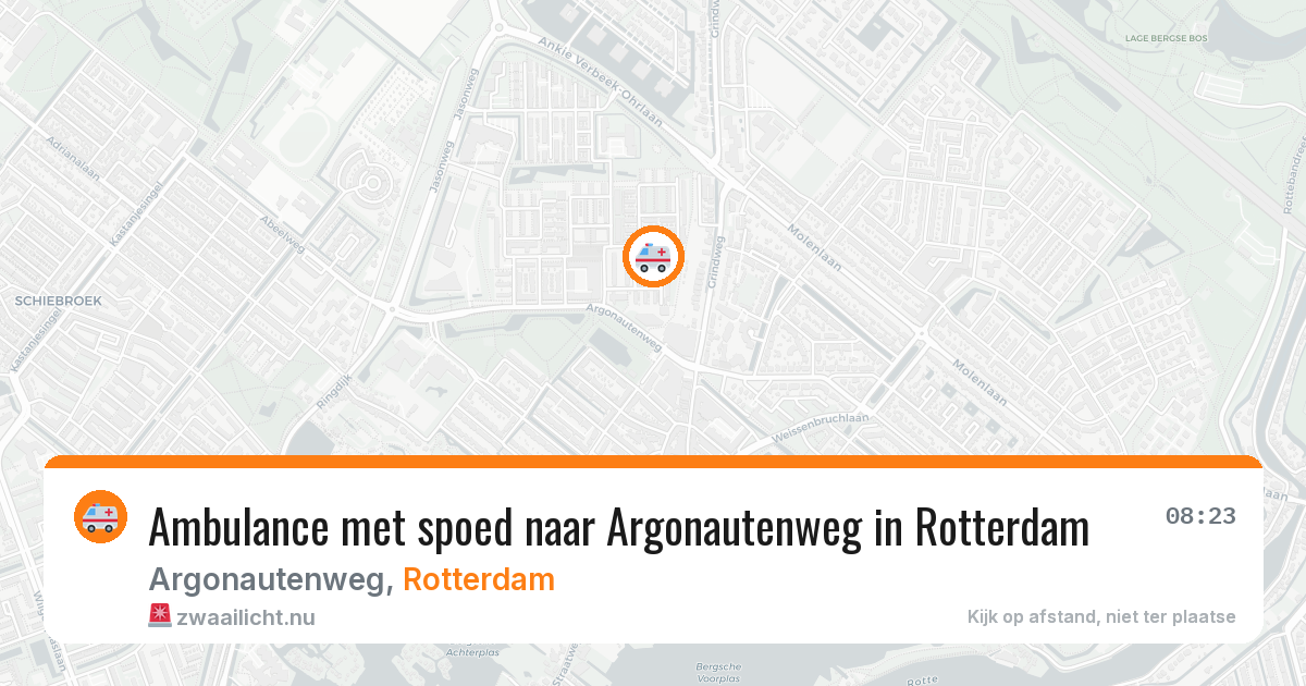 Ambulance met spoed naar Argonautenweg in Rotterdam — 17 jul 2026