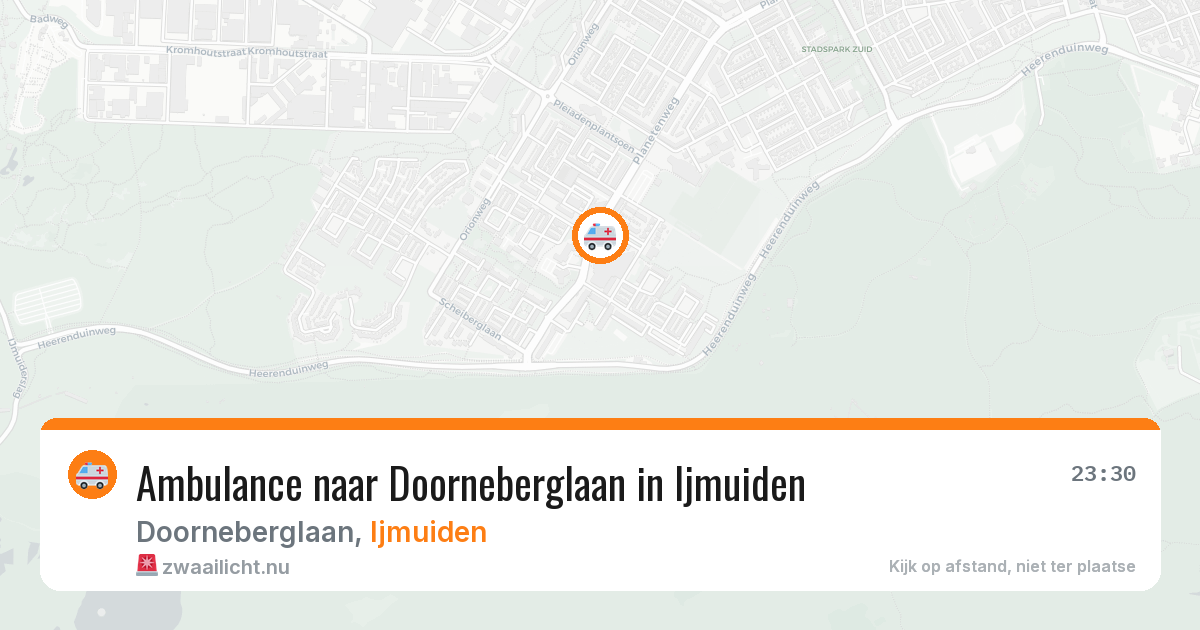 Ambulance naar Doorneberglaan in Ijmuiden — 21 mei 2026