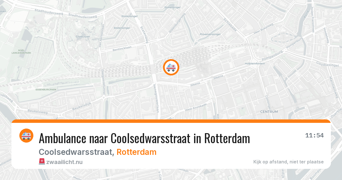 Ambulance naar Coolsedwarsstraat in Rotterdam — 30 mrt 2026