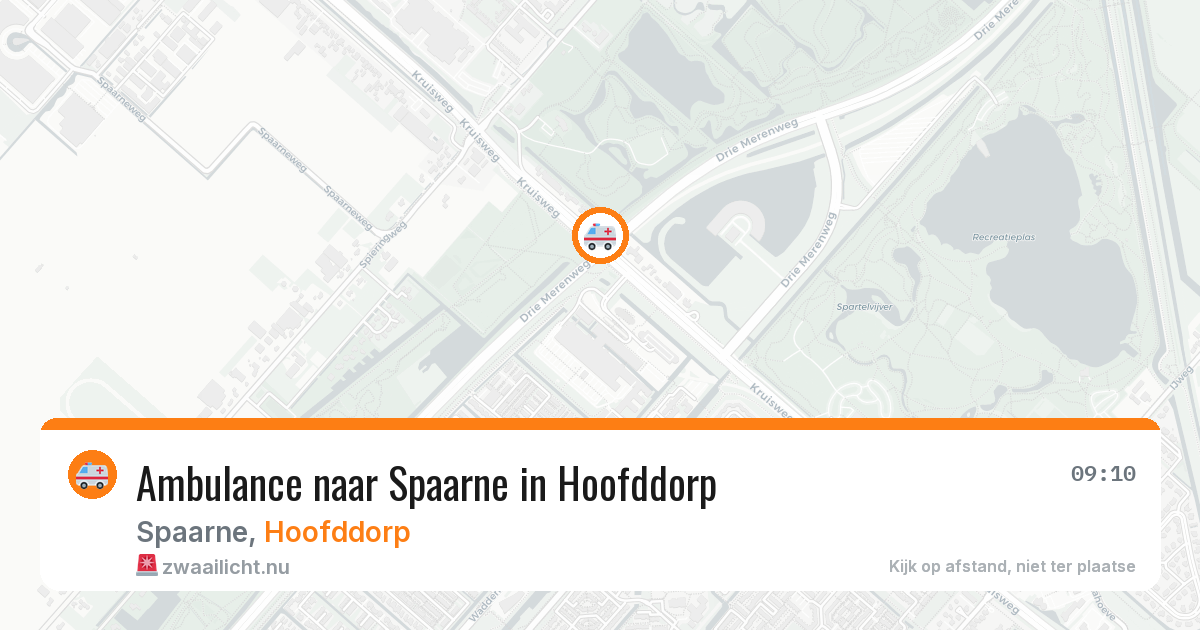 Ambulance naar Spaarne in Hoofddorp — 13 jul 2026