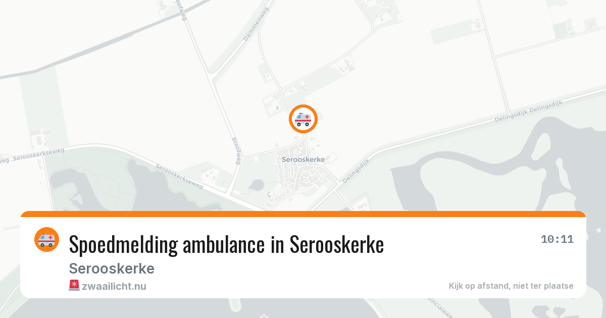 Spoedmelding ambulance in Serooskerke — 10 jul 2026