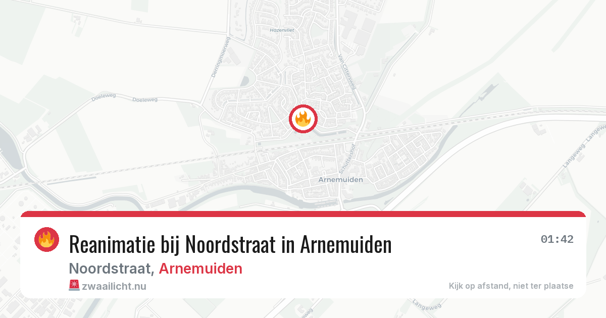 Reanimatie bij Noordstraat in Arnemuiden — 4 mei 2026